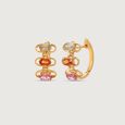 Prism Glow Sapphire Hoop Earrings,,hi-res view 4