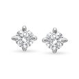 Classic 18 Karat Yellow Gold and Diamond Stud Earrings,,hi-res view 1