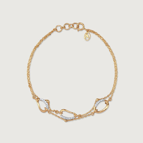 Whimsical Glimmer Diamond Bracelet
