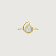Fluid Embrace Diamond Platinum Gold Ring,,hi-res view 3