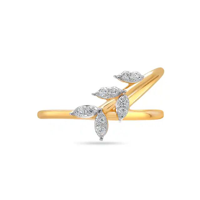14KT Yellow Gold Blissful Summer Diamond Finger Ring,,hi-res view 1
