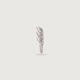 Sassy Sleek Silver Nose Pin,,hi-res view 4