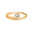 Wrapped in Love Solitaire Finger Ring,,hi-res view 3