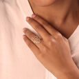 Curvaceous Beauty 14KT Gold & Diamond Ring,,hi-res view 2