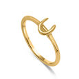 Letter U 14KT Yellow Gold Initial Ring,,hi-res view 4