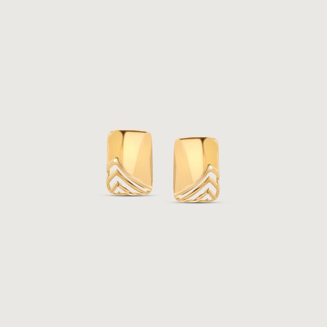 Sleek Rush Gold Stud Earrings,,hi-res image number null