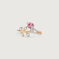 Floral Fantasy Gold & Diamond Finger Ring,,hi-res view 4