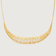 Sleek Radiant Gold Necklace,,hi-res view 3