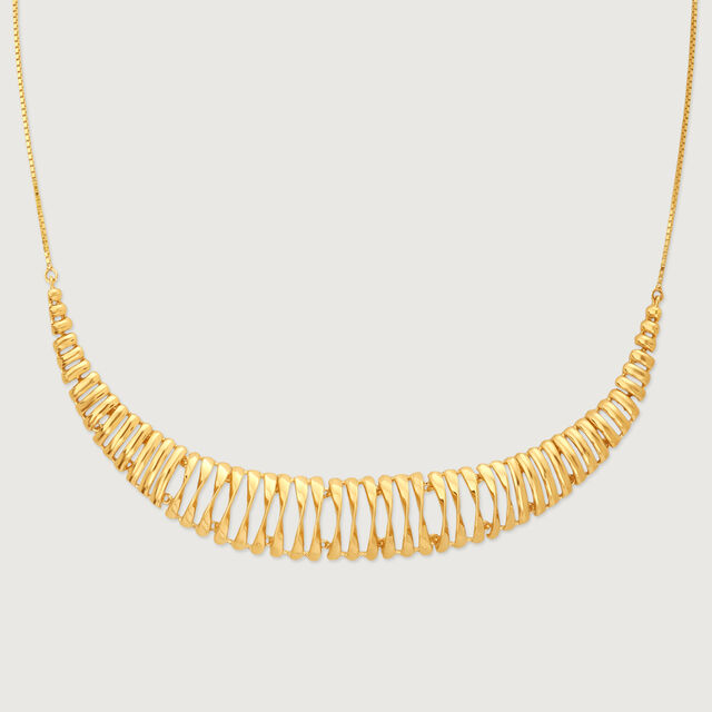 Sleek Radiant Gold Necklace,,hi-res image number null