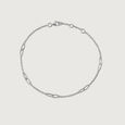 Glistening Trail Silver Anklet for Women,,hi-res view 2