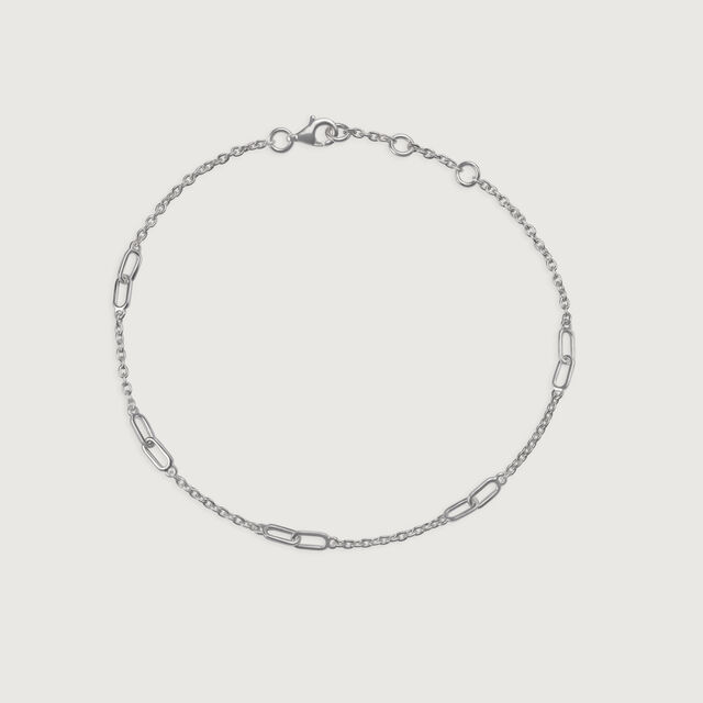 Glistening Trail Silver Anklet for Women,,hi-res image number null