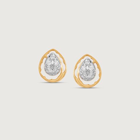 Drip Pop Diamond Stud Earrings