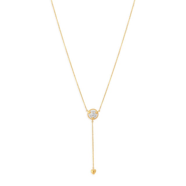 Brilliant 14kt Yellow Gold & Diamond Pendant with Chain,,hi-res image number null