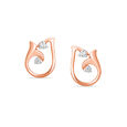 14KT Rose Gold Ethereal Blossom Diamond Stud Earring,,hi-res view 1