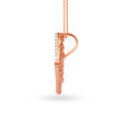 14KT Rose and Gold Triangle Pendant,,hi-res view 3