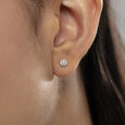 Sparkling Diva Gold & Diamond Stud Earrings,,hi-res view 2
