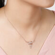 14KT Rose Gold Mystical Mirage Diamond Necklace,,hi-res view 1