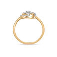 18 KT Yellow Gold Diamond Ring,,hi-res view 4