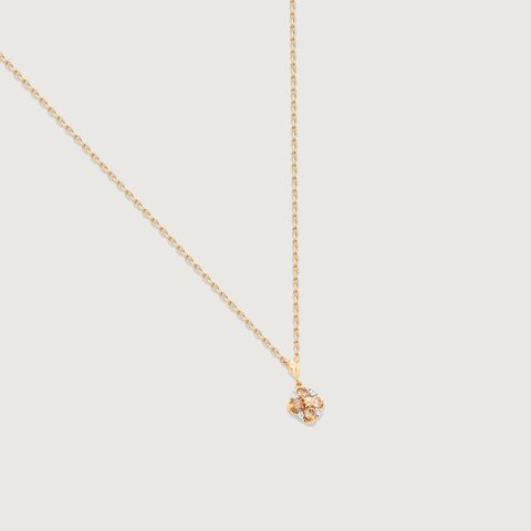 Petal Crest Diamond Necklace
