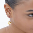 18KT Eternal Radiance Yellow Gold Hoop Earrings,,hi-res view 2
