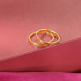 Timeless Unity Band 18KT Gold Couple Ring -Single Piece,,hi-res view 2