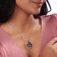 Steller Hamsa Silver Pendant,,hi-res view 2
