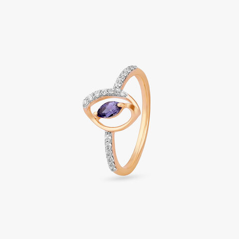 Midnight Orbit Diamond Ring