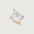 Triad Strob Gold & Diamond Nose Pin,,hi-res view 3