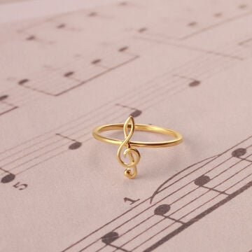 Chord Charmers 14KT Gold Finger Ring