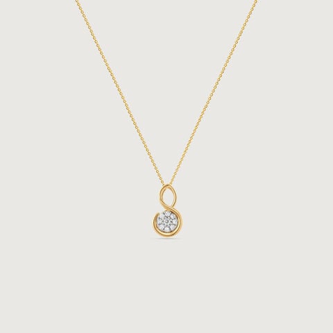 Graceful Infinity Diamond Pendant