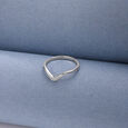 Soft Curve Silver Ring,,hi-res view 1