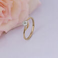 Moonlit Heart 14 kt Diamond Finger Ring,,hi-res view 1