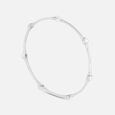 Elegant Pearl Silver Bangle,,hi-res view 4