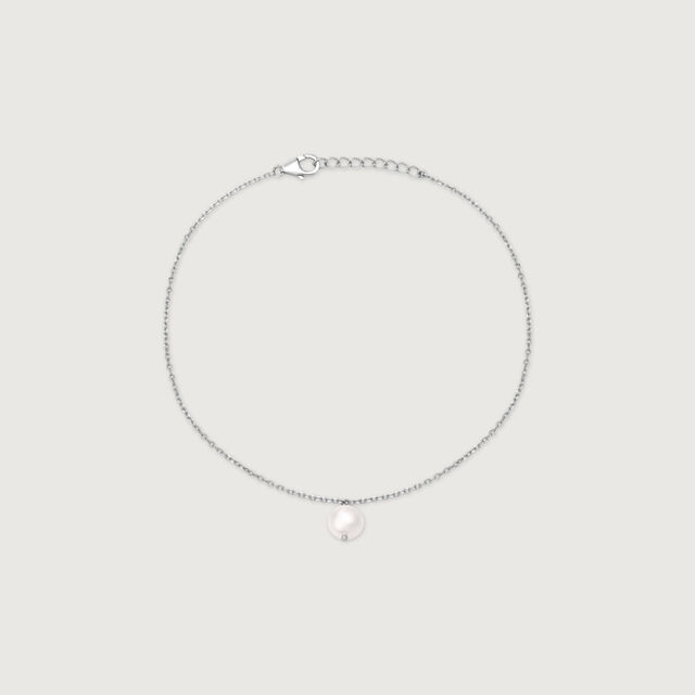 Shimmer Flex Single Silver Anklet,,hi-res image number null