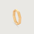 Octagonal Charm Gold Ring,,hi-res view 3