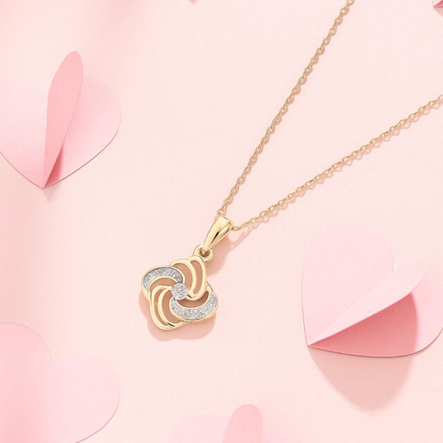 Swirl Pop Diamond Pendant,,hi-res image number null