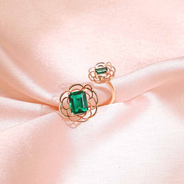 Dramatic Bloom Colourstone Ring,,hi-res image number null