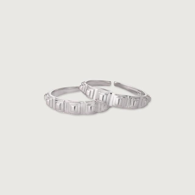 Edgy Prism Silver Toe Ring,,hi-res image number null