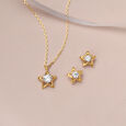 Stellar Sparkle 14Kt Gold Necklace Set,,hi-res view 1
