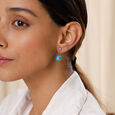 Galactic Glamour 14KT Medium Pink Tourmaline Jacket Drop Earrings,,hi-res view 3
