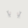 Gleam Cross Silver Stud Earrings,,hi-res view 3