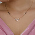 Infinity Circles Gold and Diamond Mangalsutra,,hi-res view 2
