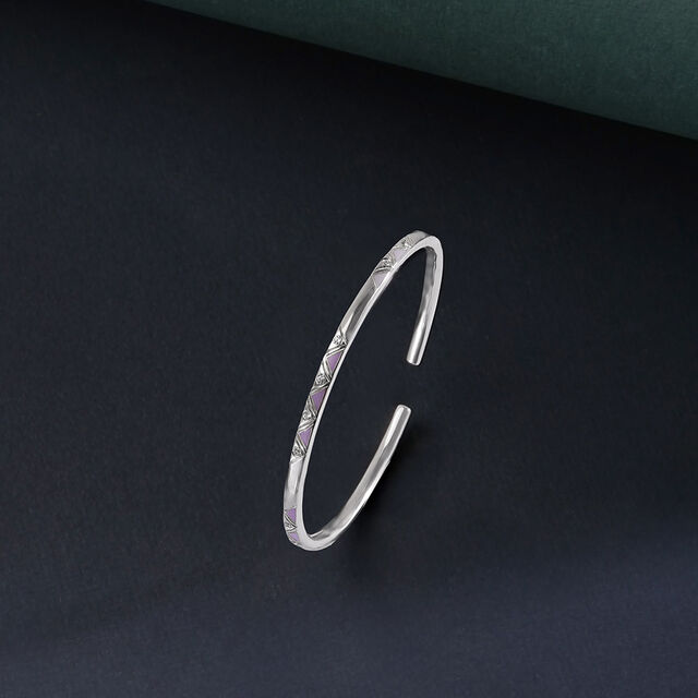 Subtle Spark Silver Bangle,,hi-res image number null