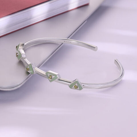 Fresh Gleam Silver Bangle