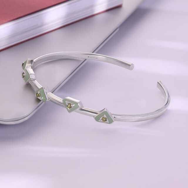 Fresh Gleam Silver Bangle,,hi-res image number null