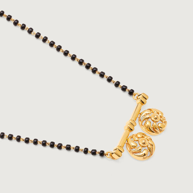 Spiral Splendour 22 Kt Gold Vati Mangalsutra,,hi-res image number null