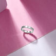 Bold Geometric Silver Finger Ring,,hi-res view 1
