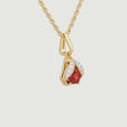 Auspicious Luminous Pink Garnet Pendant,,hi-res view 1