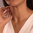 Breezy Elegance 14 Kt Gold & Diamond Pendant,,hi-res view 2