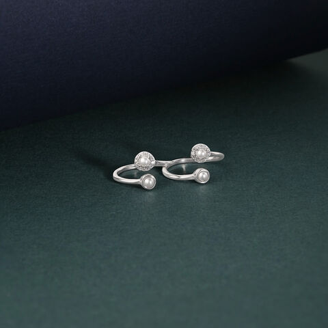 Chic Orbit Silver Toe Ring